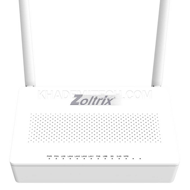 مودم فیبر نوری زولتریکس مدل ZOLTRIX ZG8191c با گارانتی ۳۶ ماهه