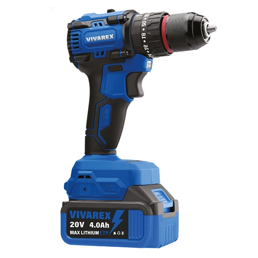 کیت شارژی ویوارکس مدل VR2404-BCK مجموعه ۴ عددی با سه عدد باتری ۲۰ ولت ۴ آمپر و گارانتی ۱۲ ماهه شرکت ویوارکس Vivarex VR2404-BCK